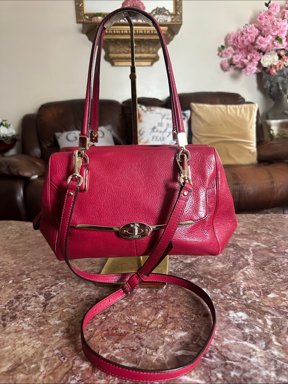 Coach Madeline east west satchel